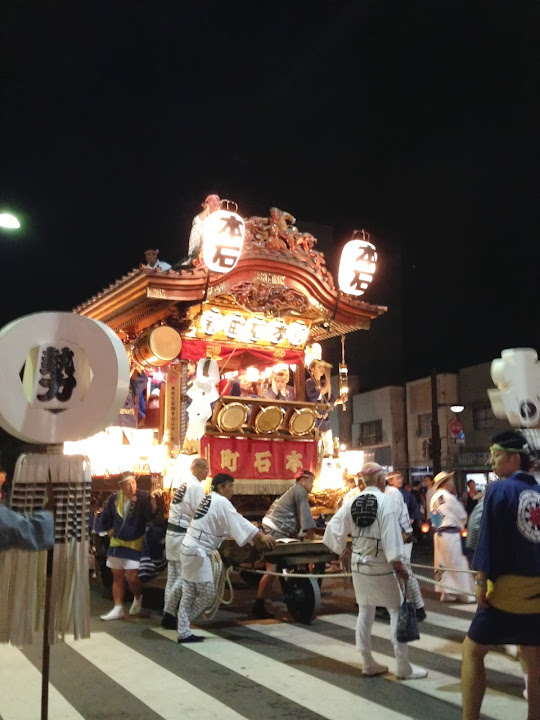 夜の熊谷うちわ祭り